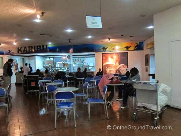 Cafe in NBO arrivals hall